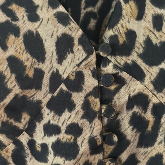 🎀 All saints satin kota leppo animal print dress xs Euc - Picture 12 of 16